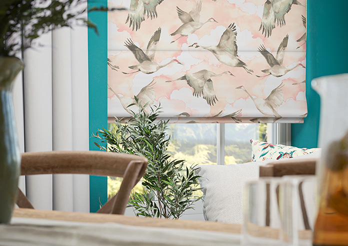 Flyway, Blush - Roman Blind - Image 5
